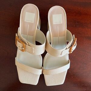 Dolce Vita Paca Woven Block Heels Sz 11